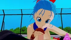 Abspielen KOIKATSU Trunks und Bulma Dragon Ball: Intensiver Sex, Blowjob, Handjob und Cumshot