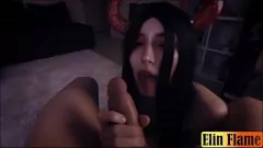Redare Sora vitregă a adolescentului Succubus demonic se trage cu pute mari și creampie în noaptea de Halloween