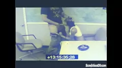 Play Office Sex Caught on Cam: Black Babe's Intense Blowjob and Handjob Session